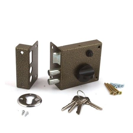 Замок накладной ЗН1 2Р бронза Омега