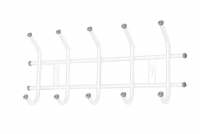 Вешалка настенная 5 крючков ВН5/Б белый Nika