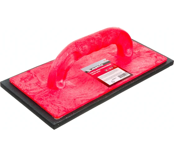 Терка пластмассовая 140х280 резиновое покрытие Matrix