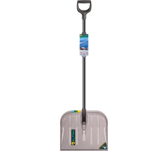 Лопата снегоуборочная 475х400 Grande Black val ALPINA