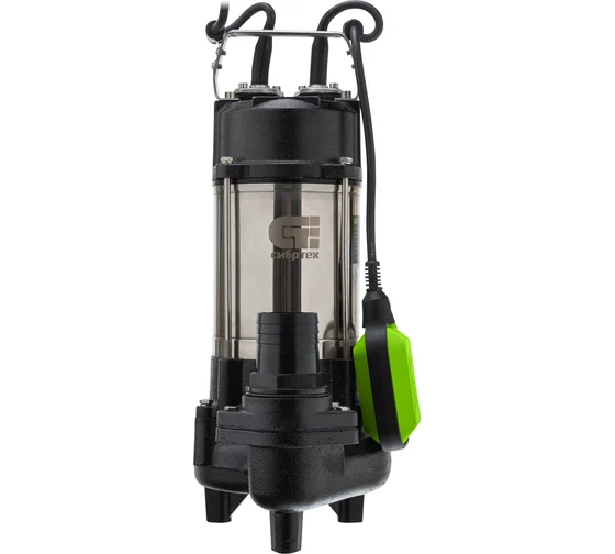 Насос фекальный  450Вт 350л.мин/Н-15м/глубина 5м-15м/частицы 25мм СФН450 Сибртех(31)