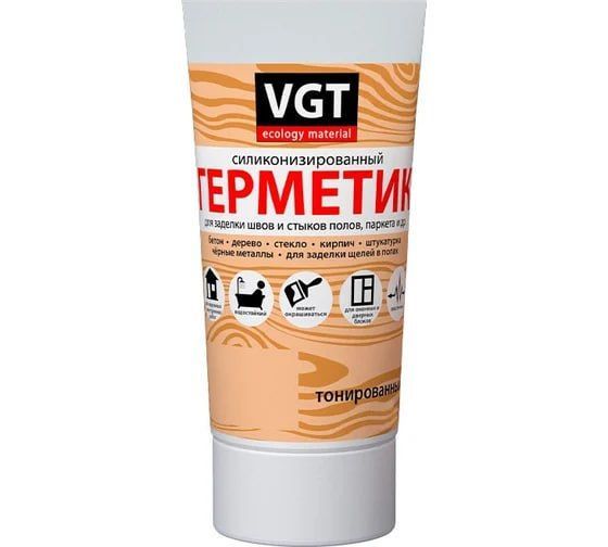 Герметик акриловый силиконизированный 160гр с носиком венге ВГТ