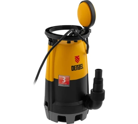 Насос дренажный д/грязной воды  600Вт 130л.мин/Н-7м/частицы 30мм DP-600S Denzel(21)