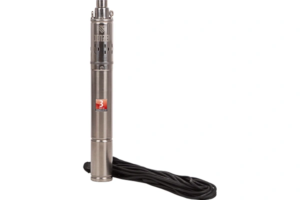 Насос скважинный  500Вт 27л.мин/Н-75м/глубина 80м/д.75мм винтовой DWS-3-75 Denzel(27)