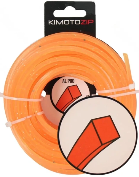 Леска для триммера 2,7 х 15м квадрат крученый алюмин армиров крошка AL pro