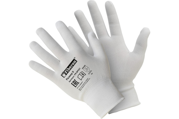 Перчатки полиэстер д/точн.работ белые S Fiberon