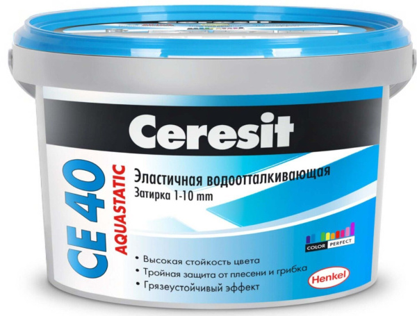 Затирка Ceresit СЕ40 темно-коричневый 2кг Henkel(12)