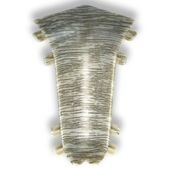 Плинтус Идеал 3Д 55 Классик 210 угол внутренний дуб пепельный