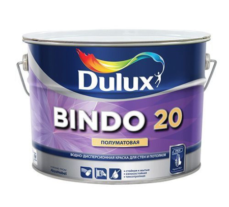 Краска Dulux Professional Bindo20 интерьерная 9л BW 10%