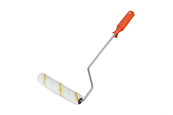 Валик эмаль алкид 150х15х12х6мм 800г/м2 полиамид желтая полоса Decor(30)