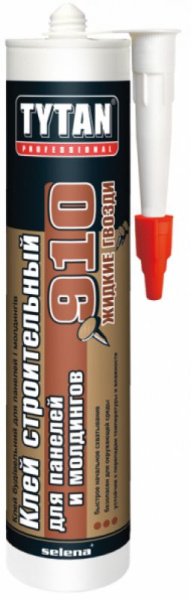 Клей жидкие гвозди акриловые 440г белый д/влажных зон нар/внутр. 910 Tytan Professional