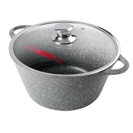 Кастрюля 3л с крышкой графит Горница(58)